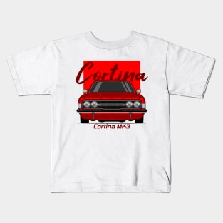 Front Red Cortina MK3 Classic Kids T-Shirt